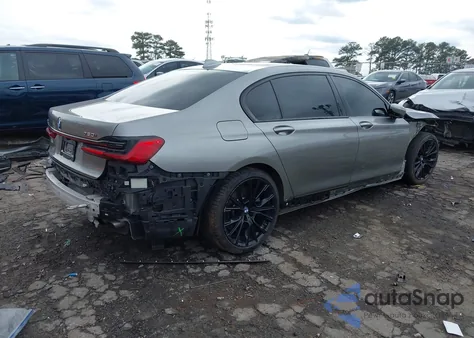 2021 BMW 750I xDrive из США, поврежденный, VIN WBA7U2C00MCF40155